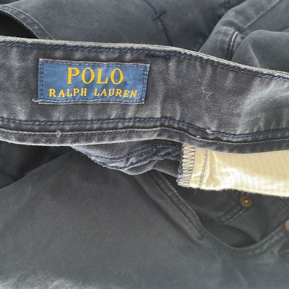 Polo Ralph Lauren Mens Chino Pants Straight Leg Stretch Navy Blue Size 38x34 - Picture 5 of 7